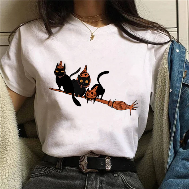 

Funny Trend Versatile Cartoon T-shirt Top Fashion Women's Short-sleeved Summer Spring Printed T-shirt Pattern T-shirt Printed Cl