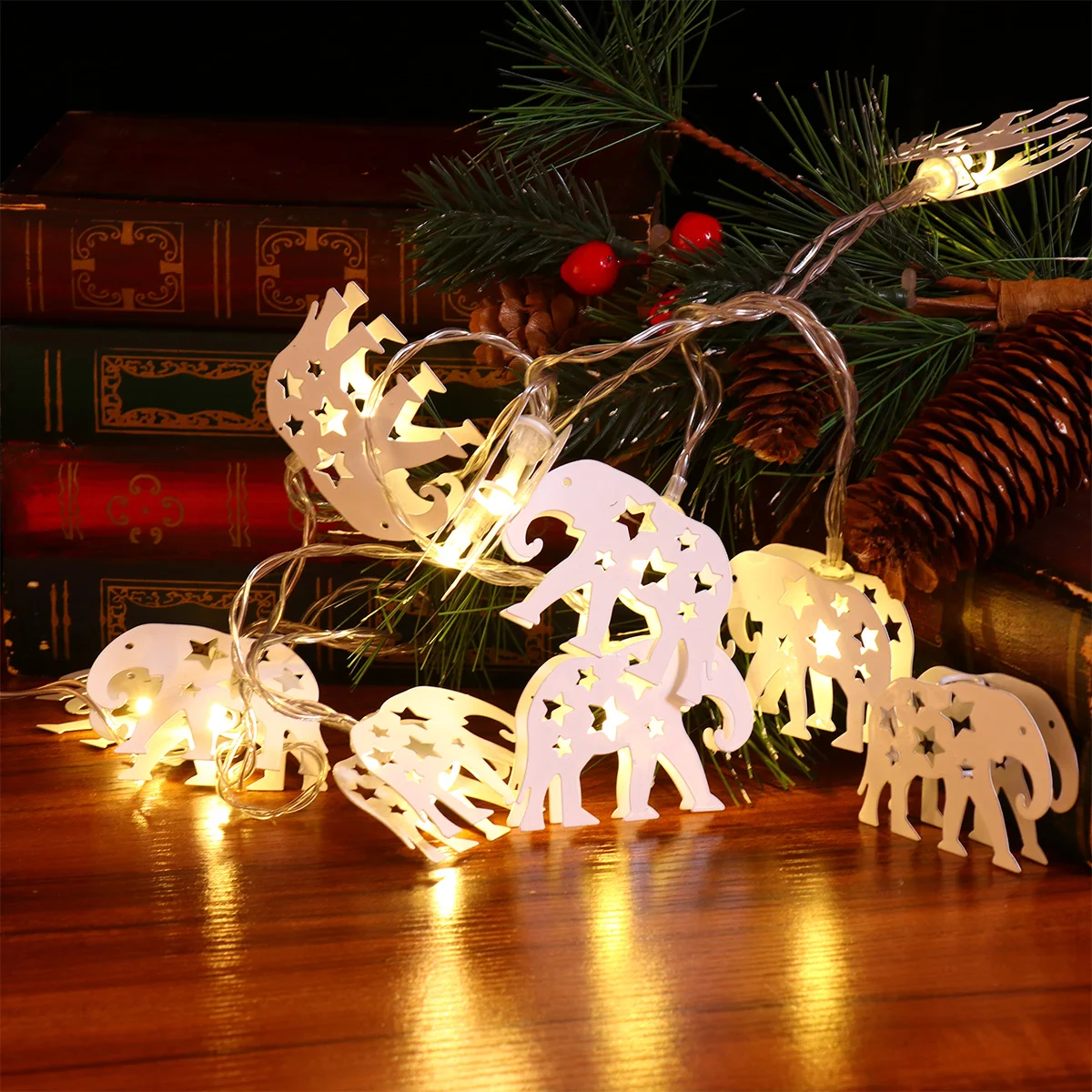 

1Pc Hanging Strings Led String Lamp Led String Lights Elephant Fairy Lights Garden String Lights Elephant Garland