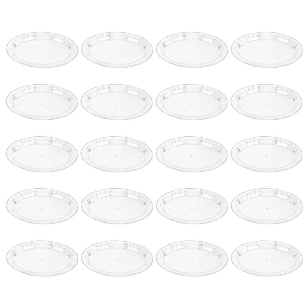 

20 шт., одноразовые круглые тарелки для фруктов