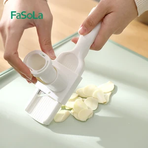 fasola fruit shredders vegetable slicers onion cutter garlic presses with handguard stainless steel blade kitchen gadgets tools free global shipping