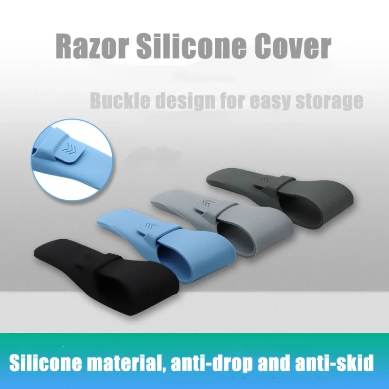 

High Quality Razor Storage Bag Portable Travel Razor Cover Silicone Razor Case Razor Blades Holder Box Bathroom Accessories
