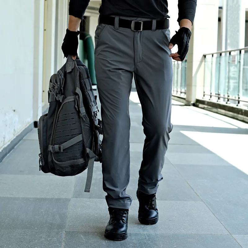 

New Summer Quick-Drying Stretch Suit Pants Outdoor Breathable Casual Pants Men's Field Army Fans Overalls Trousers