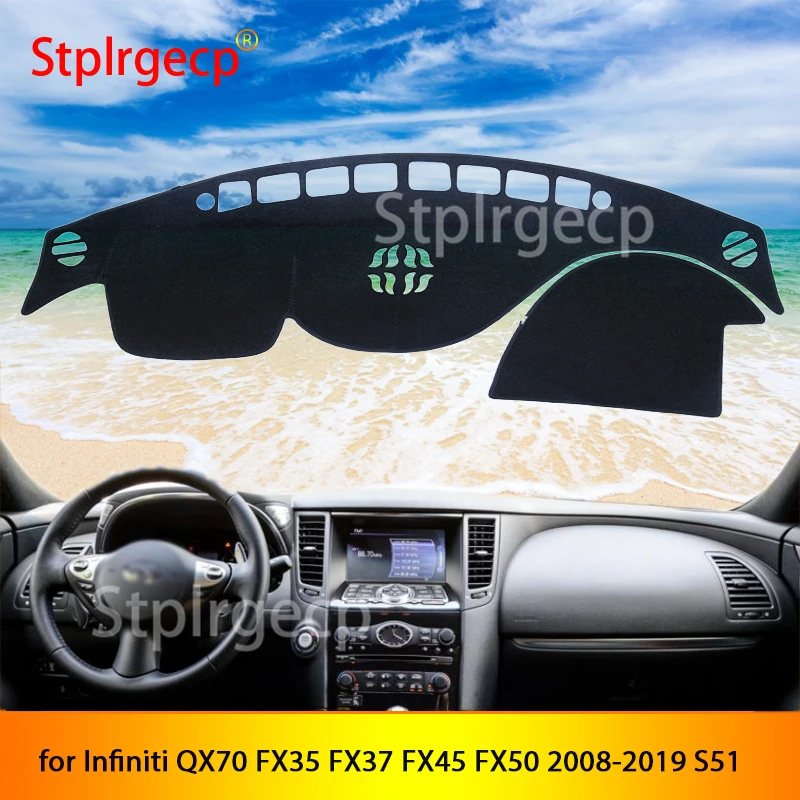 

for Infiniti QX70 FX35 FX37 FX45 FX50 2008-2019 S51 Anti-Slip Mat Dashboard Cover Sunshade Dashmat Accessories
