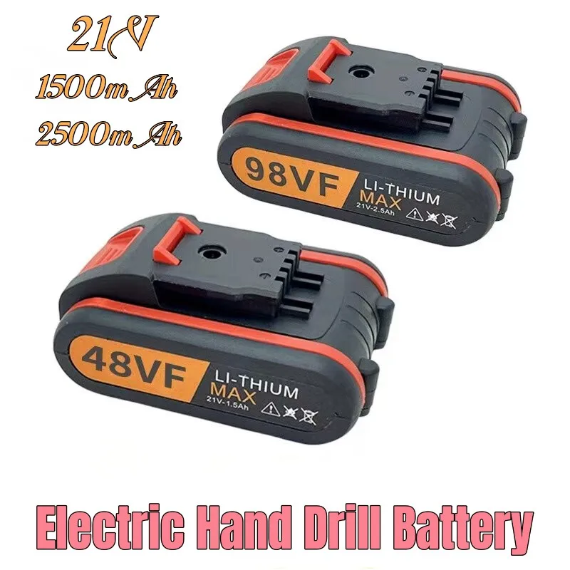 Фото Перезаряжаемый литий-ионный аккумулятор 48VF.98VF.21V.2500MAH, подходит для электроинструментов, пистолетных сверл, отверток №2