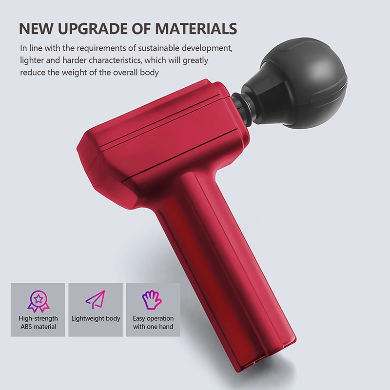 

Высокомощный массажный пистолет для мышц, высокоскоростной Вибрационный массажер, термопистолет после фитнеса, разложение, снятие боли в т...