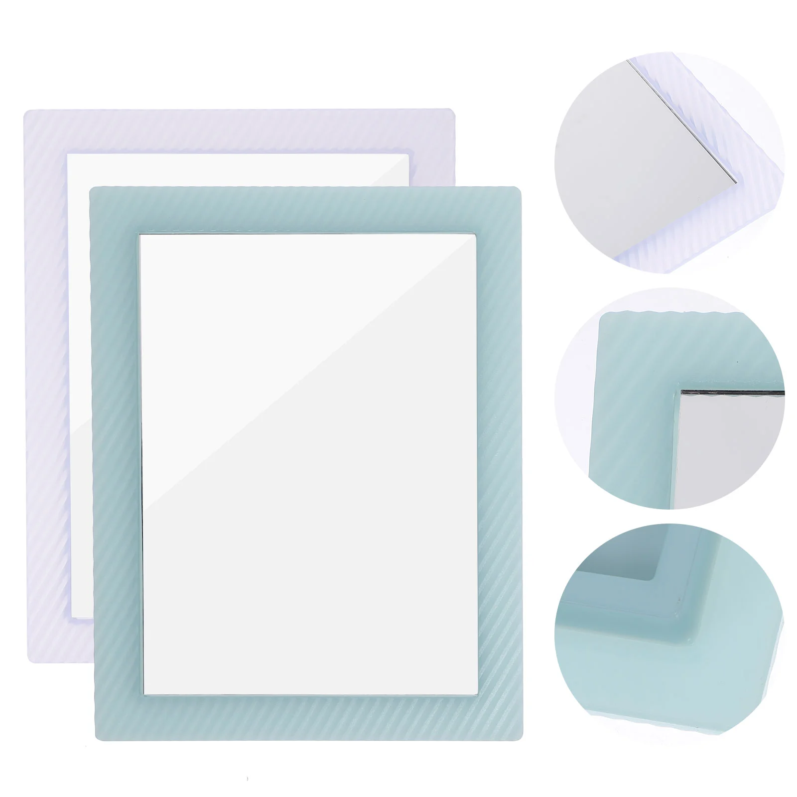 

2PCS Tabletop Mirror Mirror Makeup Mirror Mirror Vanity Desk with Mirror Desk Mirror