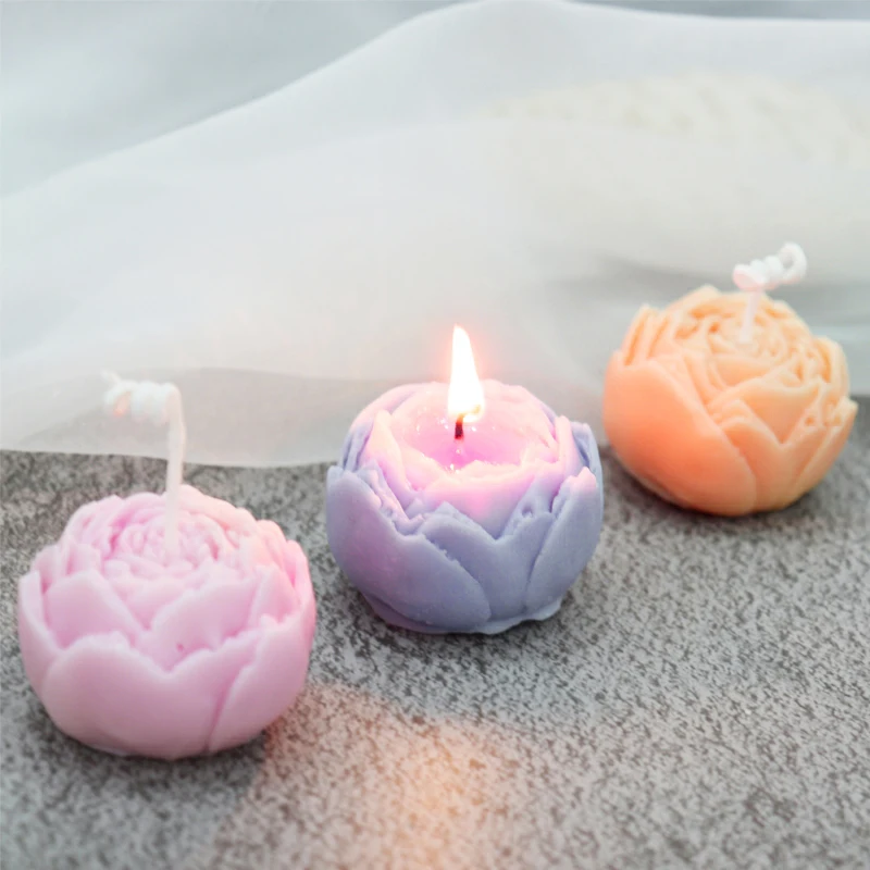 1 шт. форма для торта в форме розы DIY шоколадные помадные свечи восковые