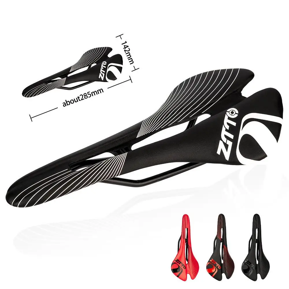 

Bicycle Saddle Seat Road Steel Rails Mountain Bike Cushion For Men Skid-proof Carretera Soft PU Leather Road MTB Cycling Saddles