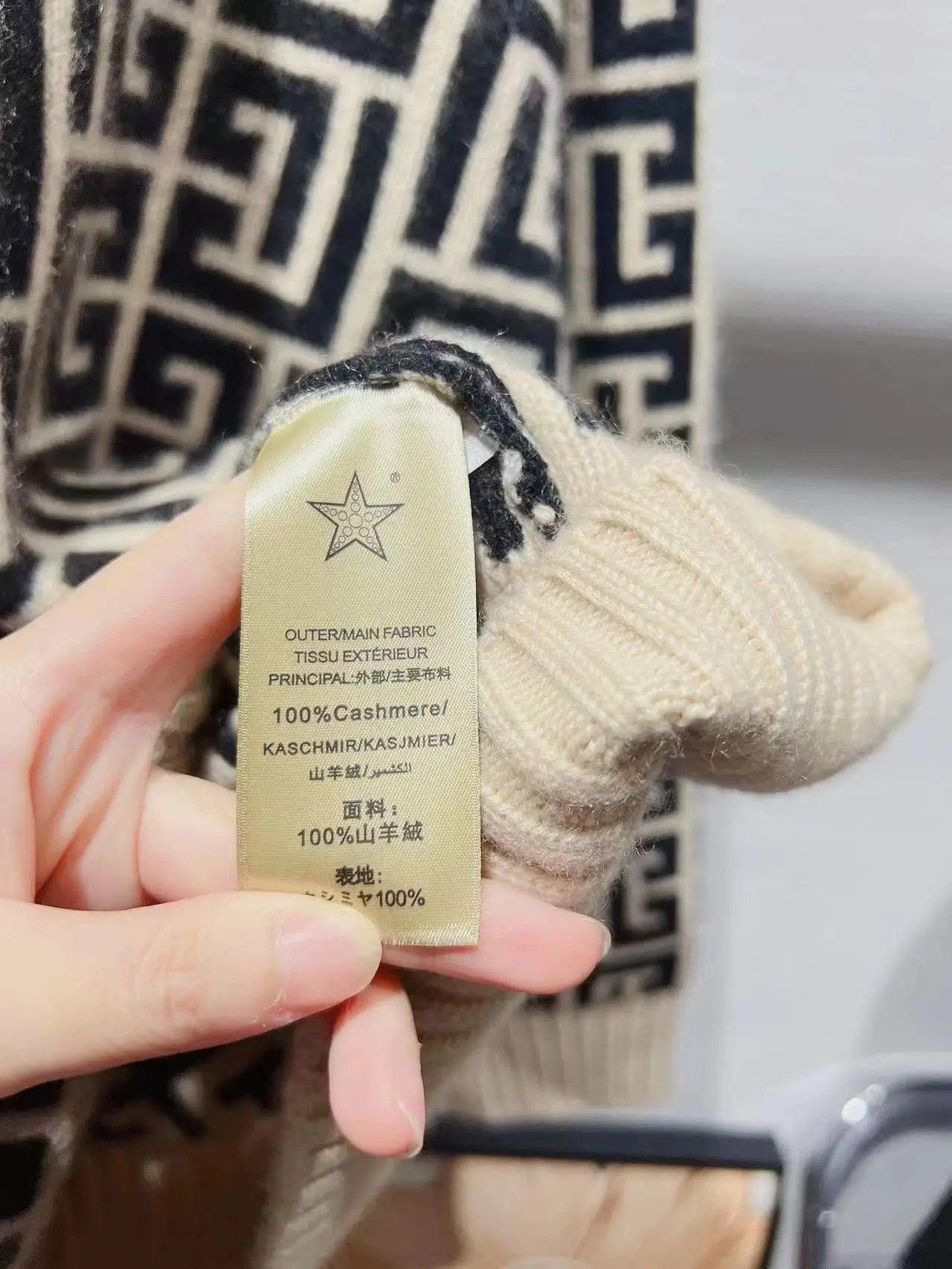 Высококачественный свитер 100% из козы женский свободный с воротником-стойкой на