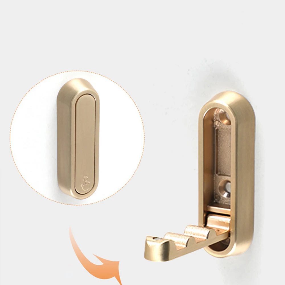 Складной невидимый крючок из цинкового сплава настенный для ванной комнаты