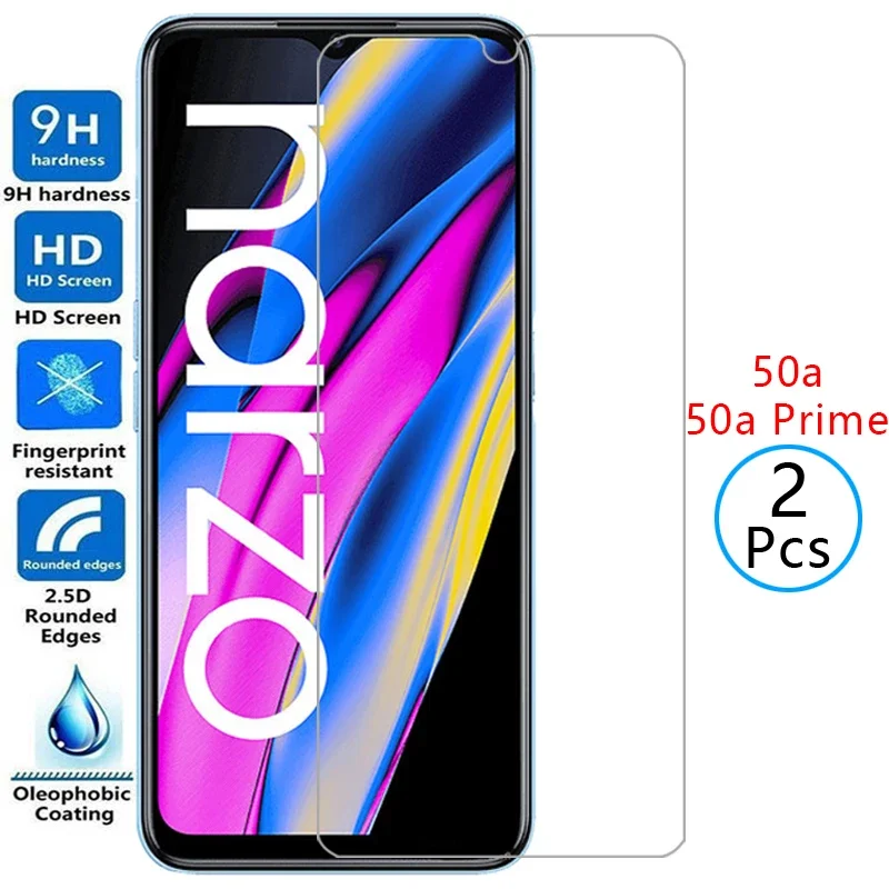 Закаленное стекло для Realme Narzo 50a Prime защитное экрана на Narzo50a 50 a a50 пленка Realmi Reame Relme