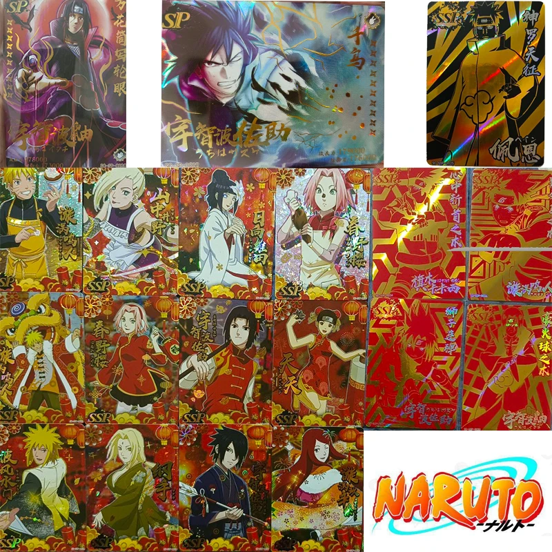 Figuras de NARUTO, juego de mesa de colección SSP de Minato, Haruno, Sakura, Hoshigaki, Kisame, conjunto completo