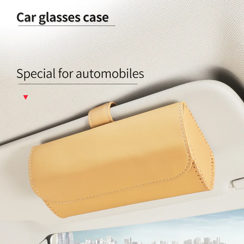 

Car Glasses Case Glasses Holder Stand Spectacle Sunglasses Covers Card Clip Lenses Eyeglasses Box Visor Accessories