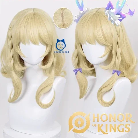 Высокое качество Yao Hot Косплей День святого Валентина Длинный золотой парик Аниме