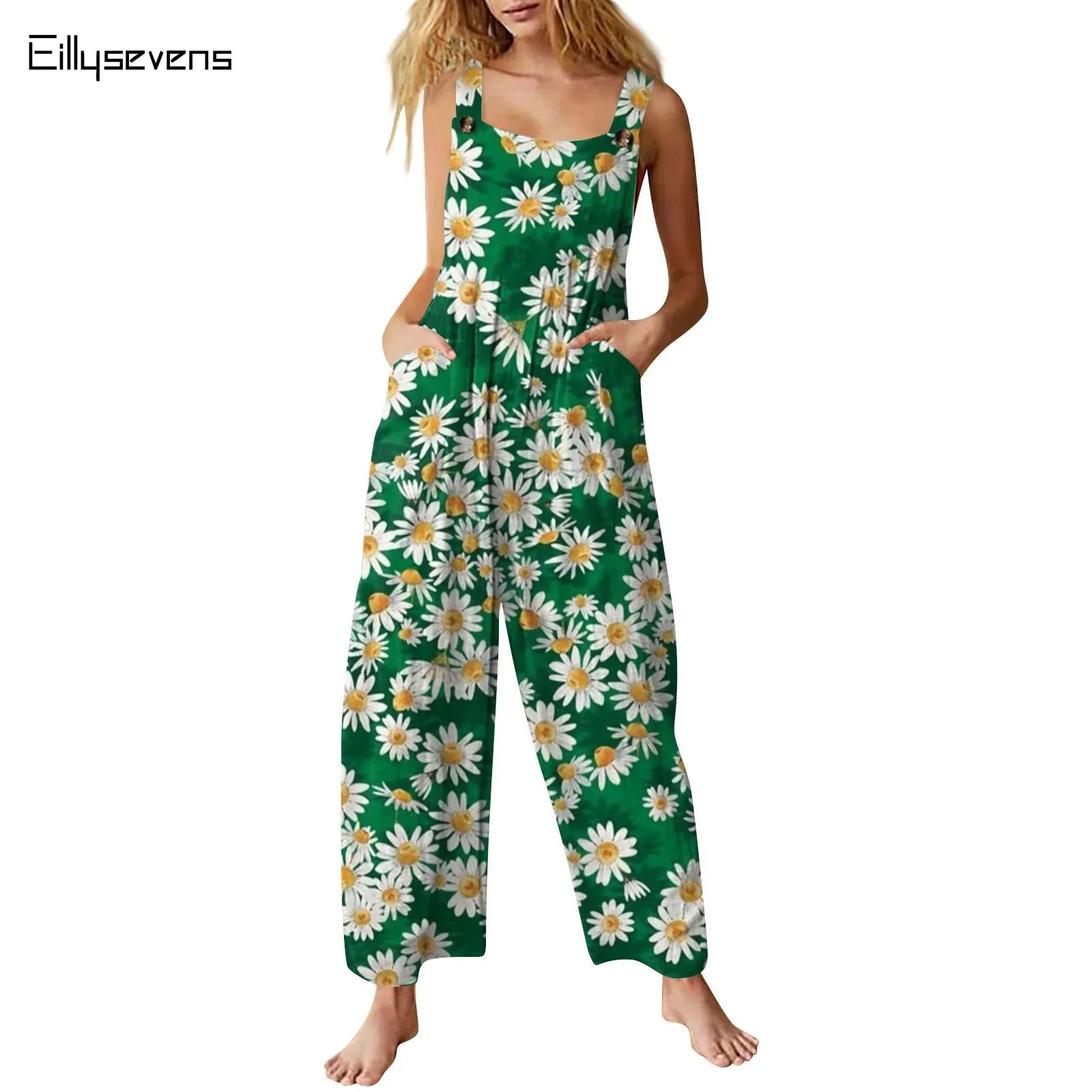 Женский свободный комбинезон на подтяжках повседневные брюки-карго с карманами