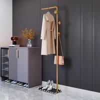 entrance luxury clothes rack aesthetic minimalist gold metal clothes rack place saving percheros para ropa library furniture