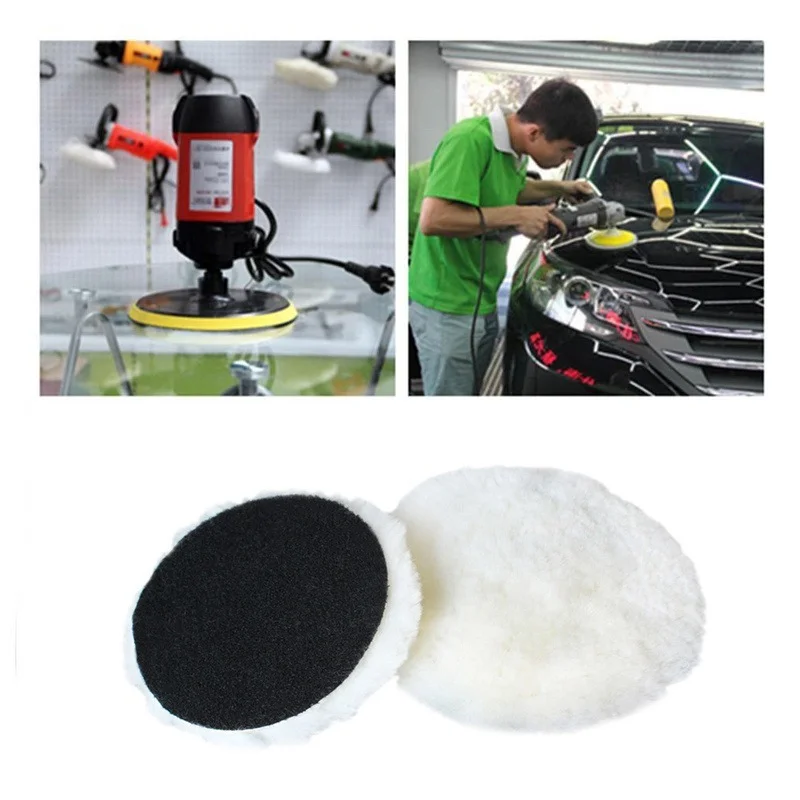 Car Polish Pad 3/4 /5/6/7 Inch Soft Imitated Wool Polishing Disc Body Waxing Polisher Auto Cleaning Care Beauty Tools |