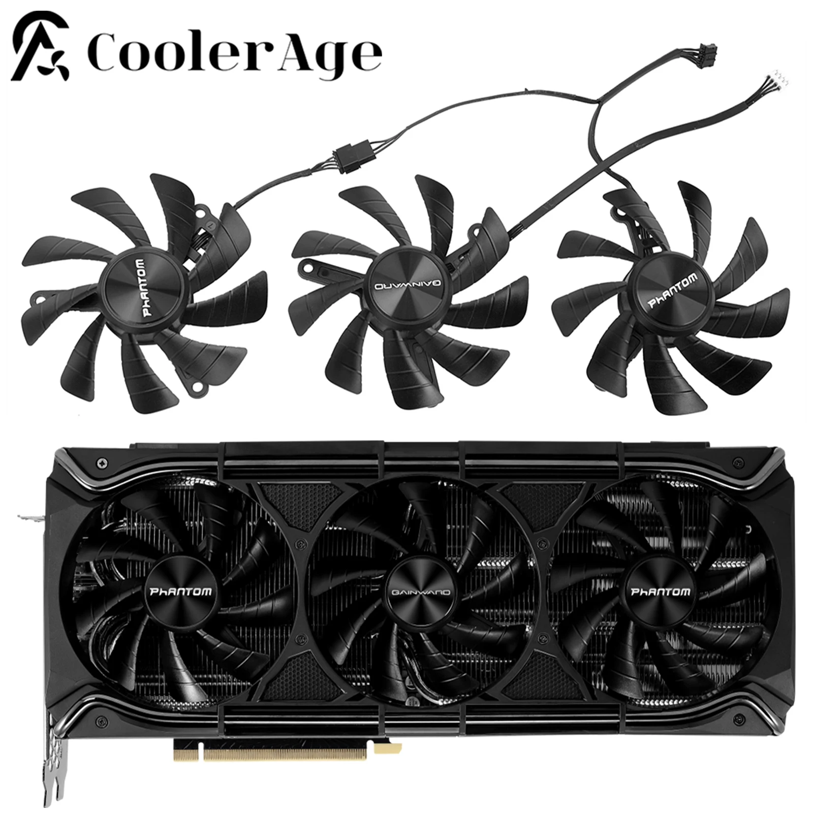 Вентилятор видеокарты для Gainward GeForce RTX 3070 3080 3090 3080Ti 90 мм TH9215B2H-PFC04 RTX3080 RTX3070 RTX3090