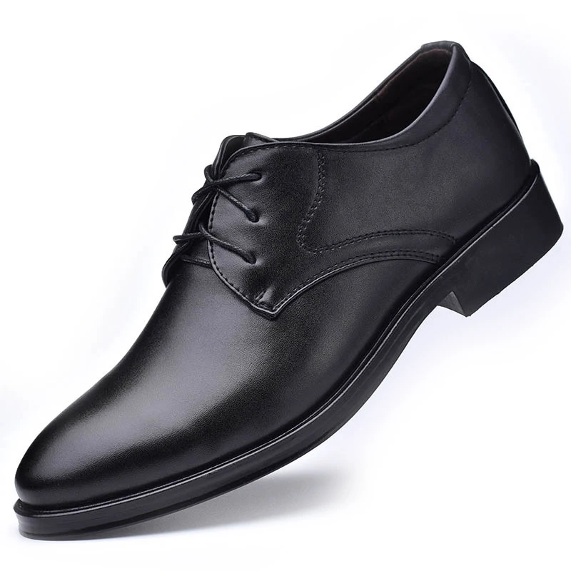 

Men Shoes Leather Shoes Business Dress Shoes All-Match Casual Shoes Shock-Absorbing Footwear Wear-Resistant