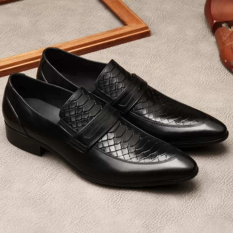 Туфли мужские классические из натуральной кожи мокасины ручной работы без