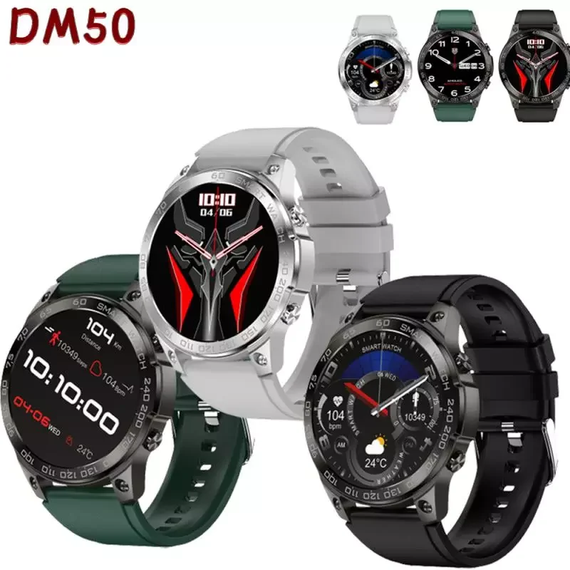

2023 New DM50 Smart Watch 400mAh IP68 Waterproof Bluetooth Voice Call 1.43 Inch Full Touch Screen NFC Sports Smart Watch