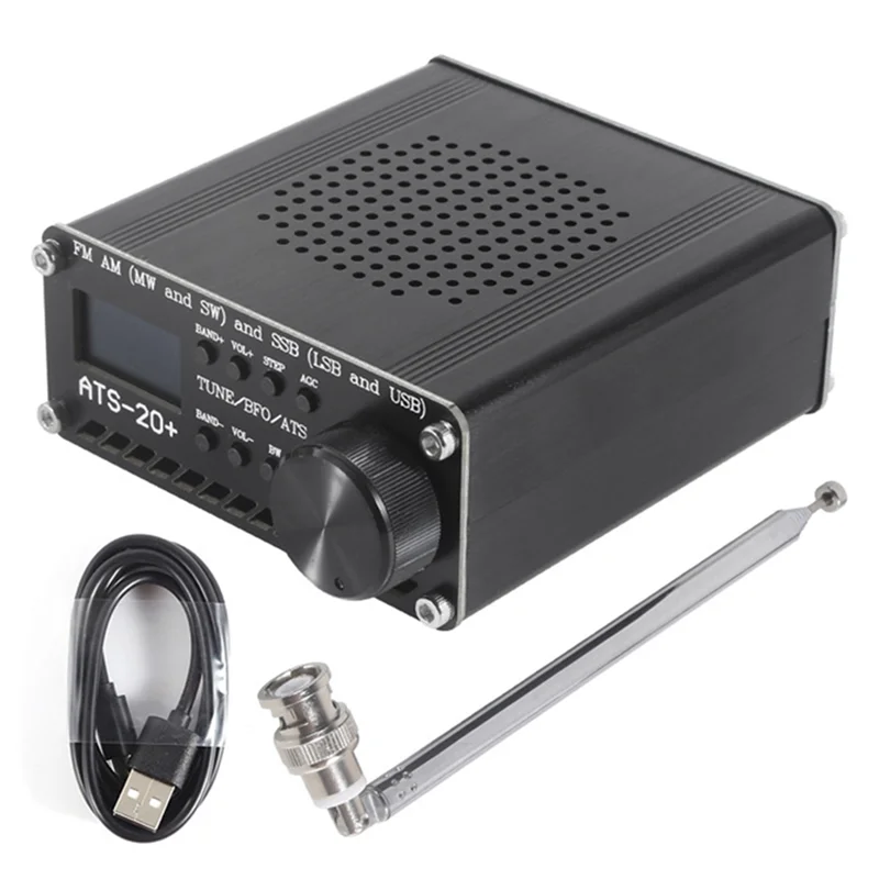 Фото A003 Si4732 ATS-20+ ATS20 Портативный коротковолновый радиоприемник SDR Приемник FM AM (MW SW) и SSB (LSB USB) с антенной №1