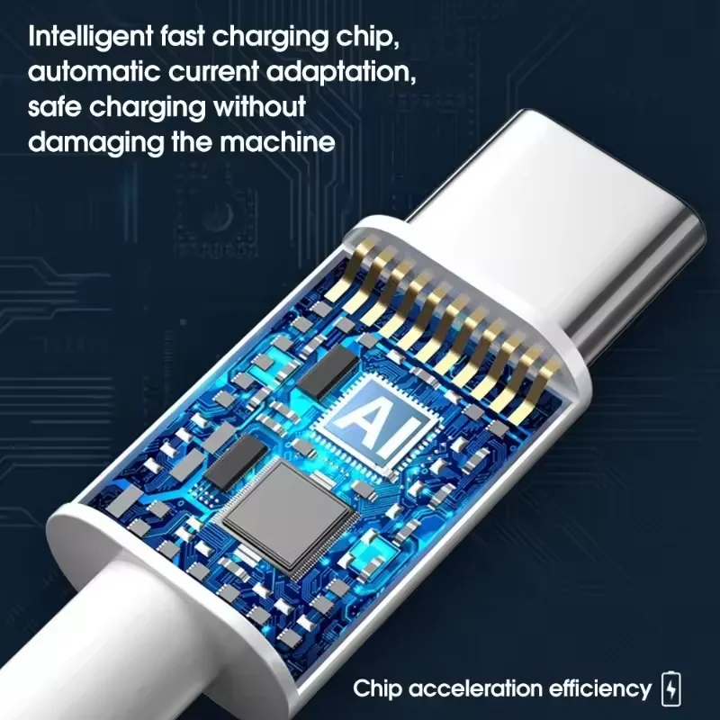 Фото Xiaomi 120 Вт 4-портовое зарядное устройство USB типа C Кабель для быстрой зарядки данных USB-адаптер для зарядного устройства для телефона для Samsung IPhone Huawei Настенное зарядное устройство №5