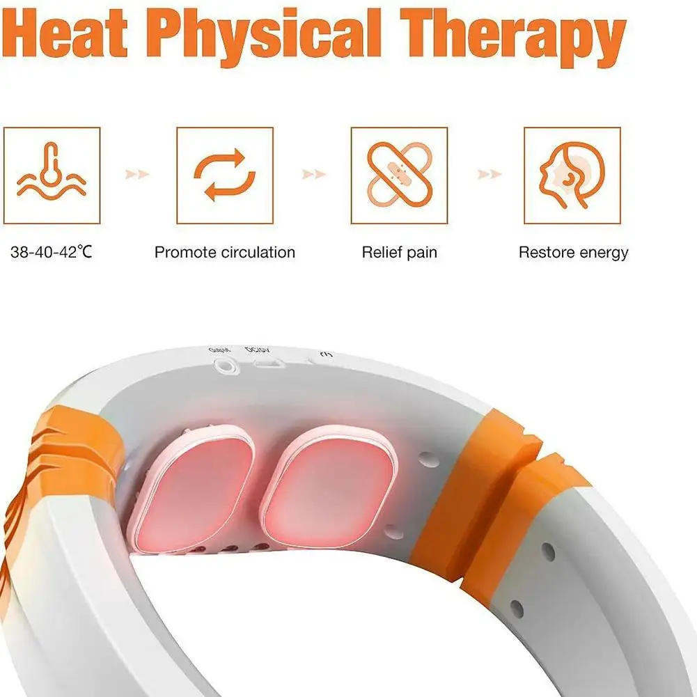 

US PLUG OSTO Cervical Massager Pain Relief Relaxation Remote Therapy Control Deep Tissue Shoulder Massage K3F3
