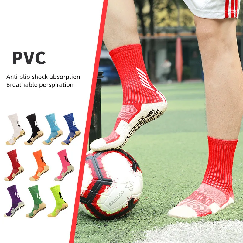 

Футбольные носки для мужчин и детей, нескользящие носки с захватом, спортивные носки для бега, баскетбола, велосипедные носки, толстое полотенце, впитывающее пот