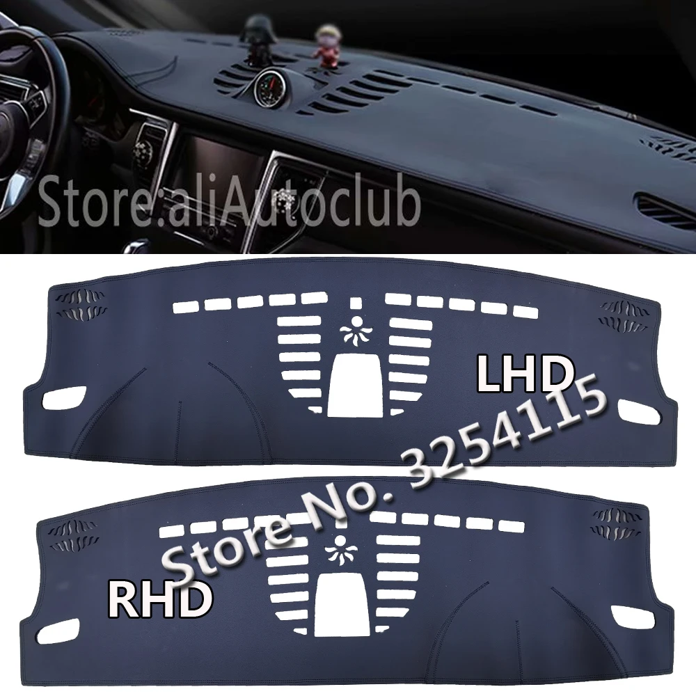 

Pu Leather Dashmat Suede Dashboard Cover Pad Dash Mat Carpet Car Styling for Porsche Macanturbo Gts S 2014-2020 2015 2016 2017