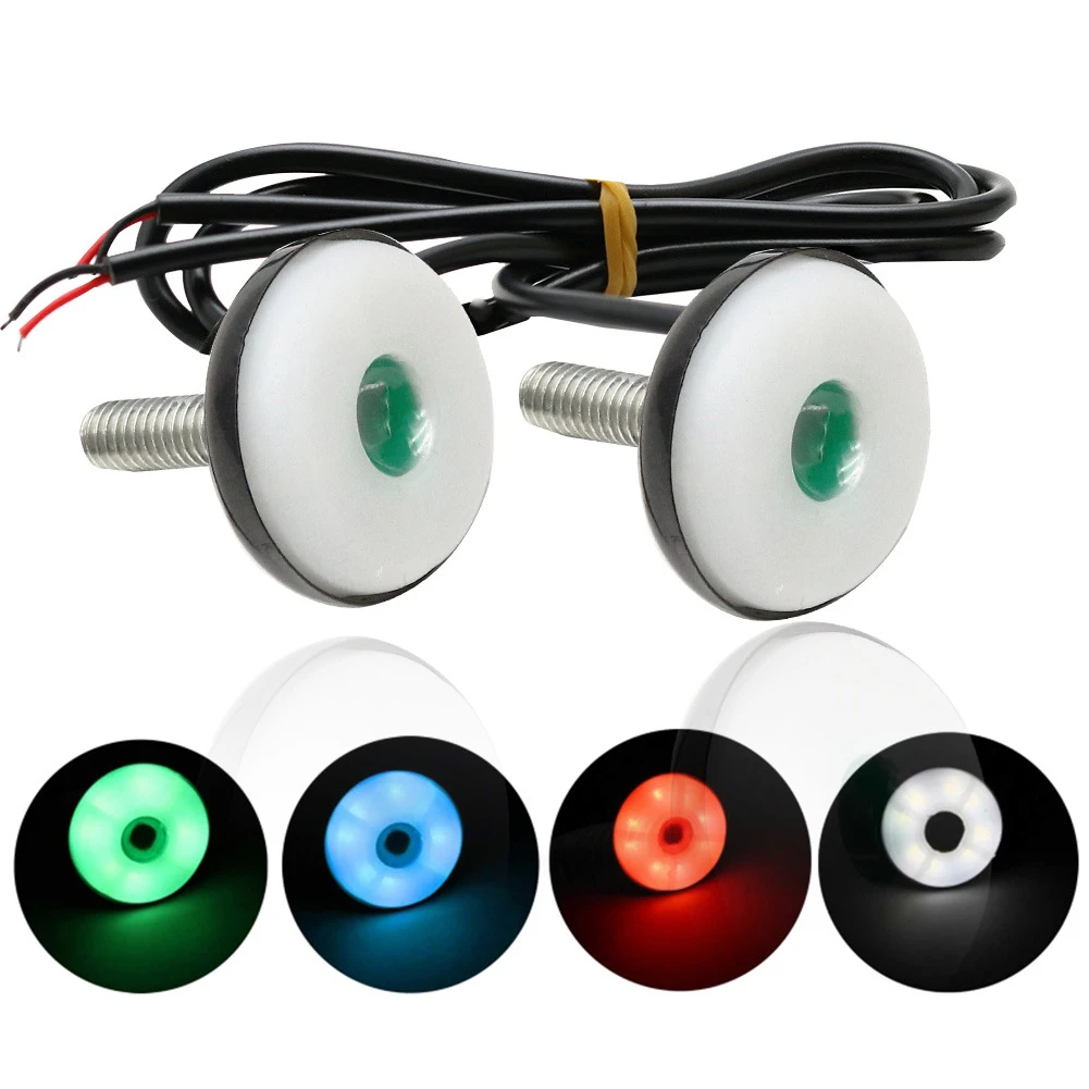 

1 Pc New Car Motorbike Number Plate Light Electric Car Conversion Screw Number Plate Brake Light Tail Brake Rear Warning Light