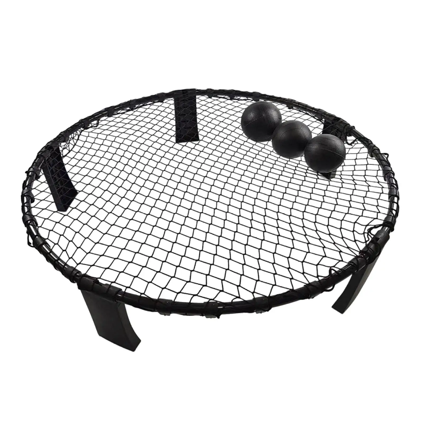 

Beach Spike Game Set Outdoor Team Sports with 3 Balls Volleyball Net for Adults Family Summer Yard Lawn Fitness Equipment