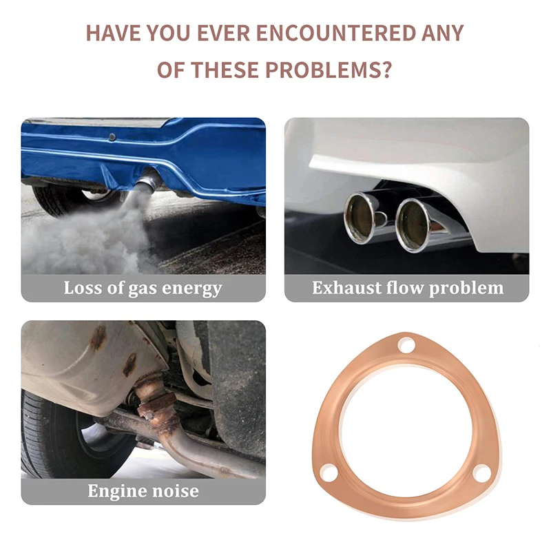 2 1/2 &quotмедные прокладки выхлопного коллектора 5-дюймовые для SBC BBC 302 350 454 (3 модели