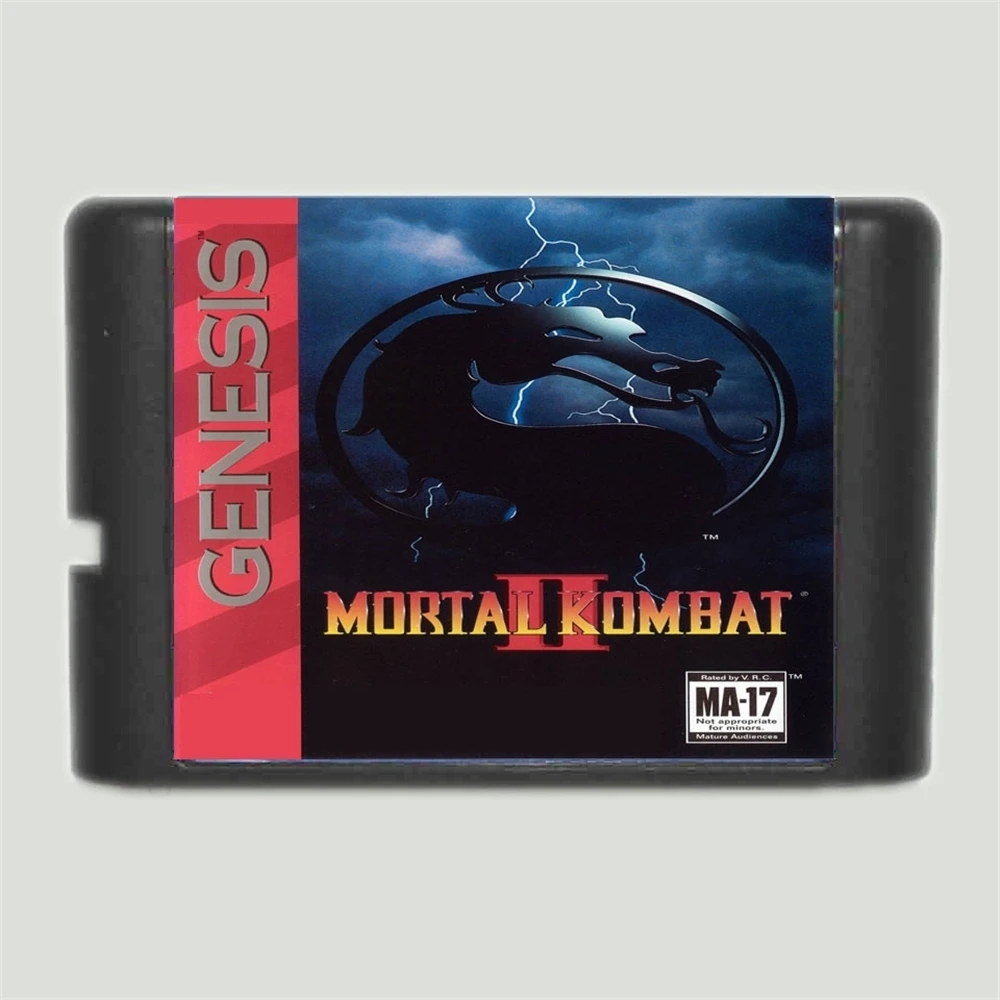 Mortal Kombat 2 Region Free 16-битная игровая карта MD для Sega Mega Drive Genesis