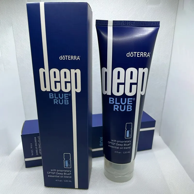 

doTERRA Deep Blue Rub Essential Oil Blend 3890 Blue Cream for Hand Knee Foot and Wrist Joints 120ml/4 oz Body Gel Cream