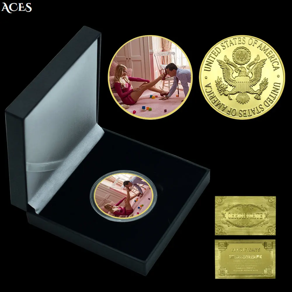 

6 стилей, мэргот, Элиз, Робби, вызов, монета для сексуальной богини, известная австралийская суперзвезда, памятная медаль с коробкой, домашни...