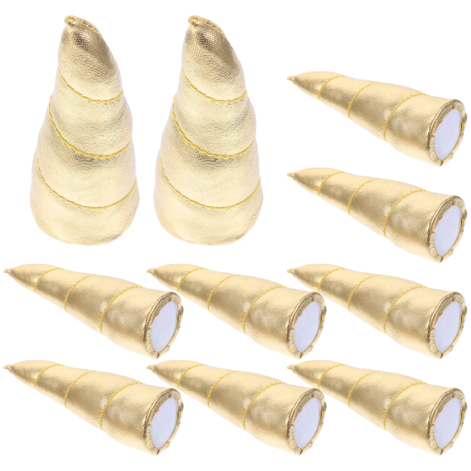 

10 Pcs Head Clip DIY Horn Ornament Handmade Materials Hair Decor Decorate Accessory Cloth Accessories Headdress Child