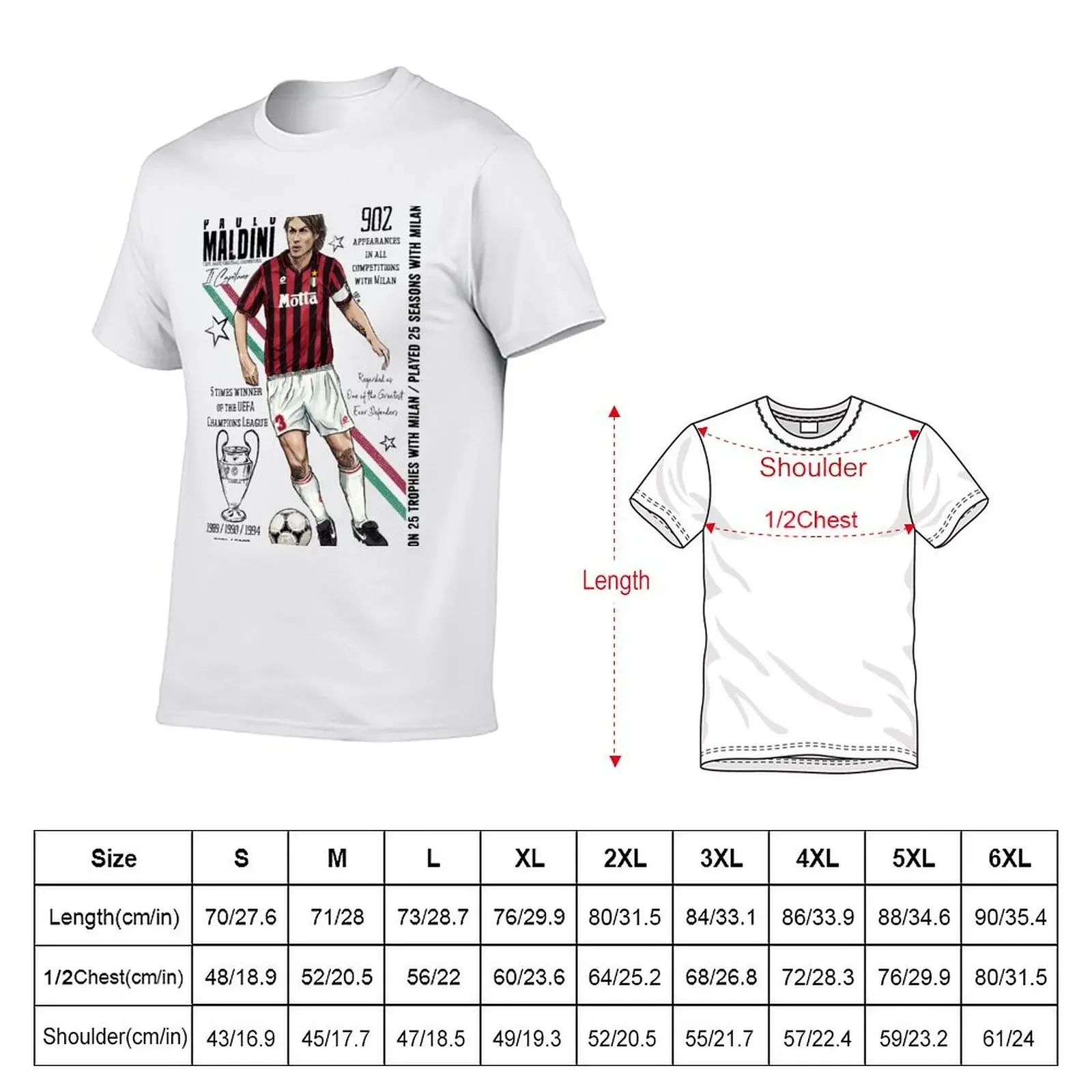 Футболка Maldini - ll Capitano футболки для летней одежды топы больших размеров мужчин