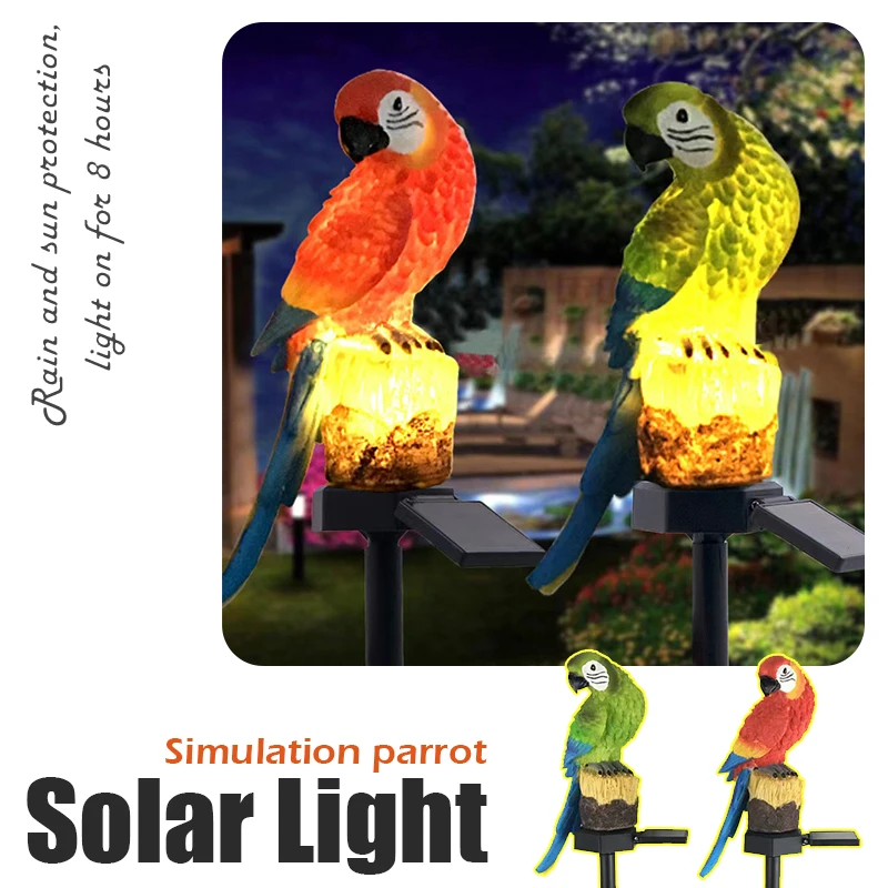 

Solar Led Light Outdoor Parrot/Owl Solar Lights Waterproof Solar Powered Lantern Fairy Garden Decoration Outdoor Led Street Lamp