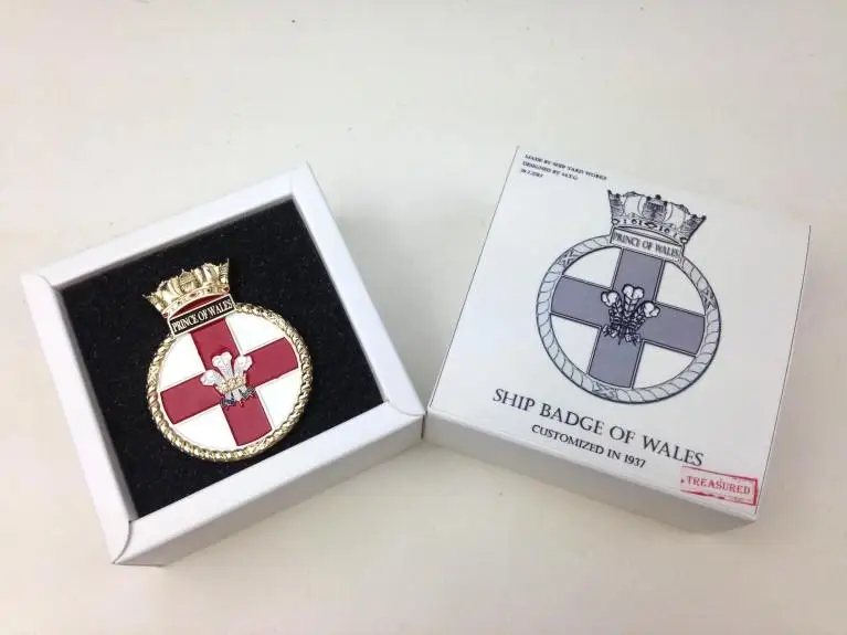 

Shipyard HY002 HMS Prince of Wales battleship emblem Metal material