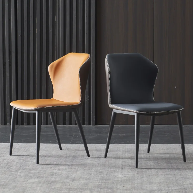 

Nordic Dining Chair Ergonomic Luxury Relaxing Waiting Chair Backrest Makeup Soft Stool Restaurant Furniture dining room chairs