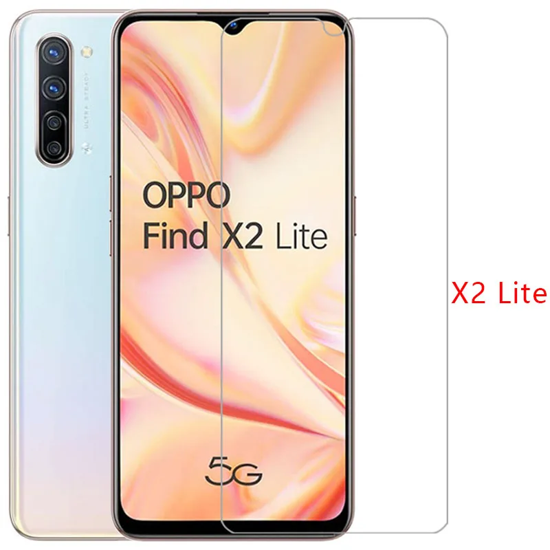 Защита экрана для oppo find x2 lite, защитное закаленное стекло на findx2 x 2 2x x2lite светильник findx2lite, пленка opo opp appo oppa