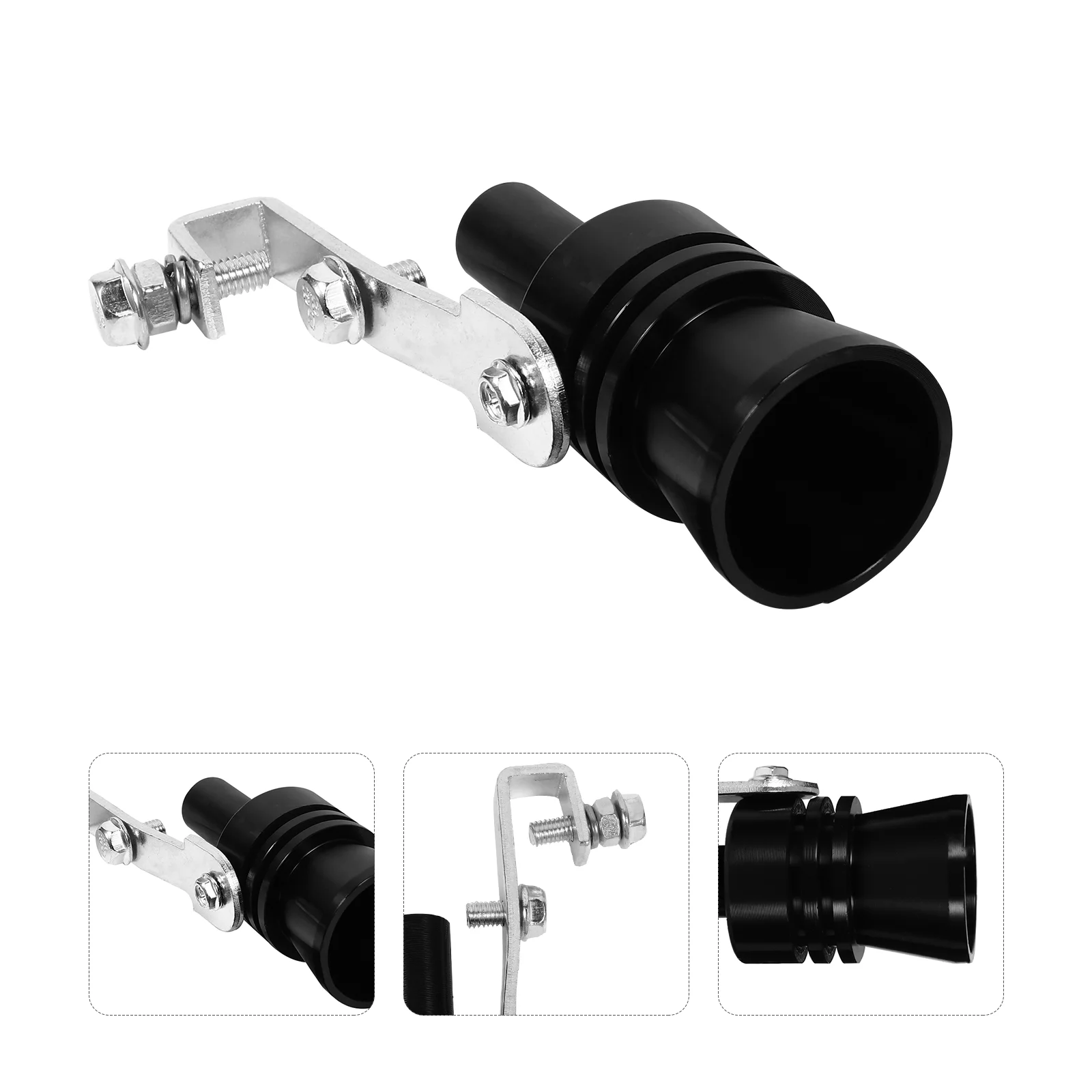 

Car Sound Whistle Exhaust Muffler Tail Pipe Whistle Exhaust Pipe Sounder (Black)