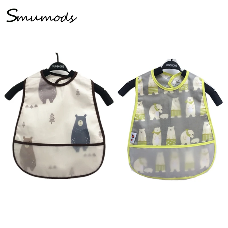 

Short Sleeve Baby Bib Waterproof Lunch Cartoon Fruit Print Feeding Burp Cloth Apron Clothes AccessoriesWholesaleFree Delivery