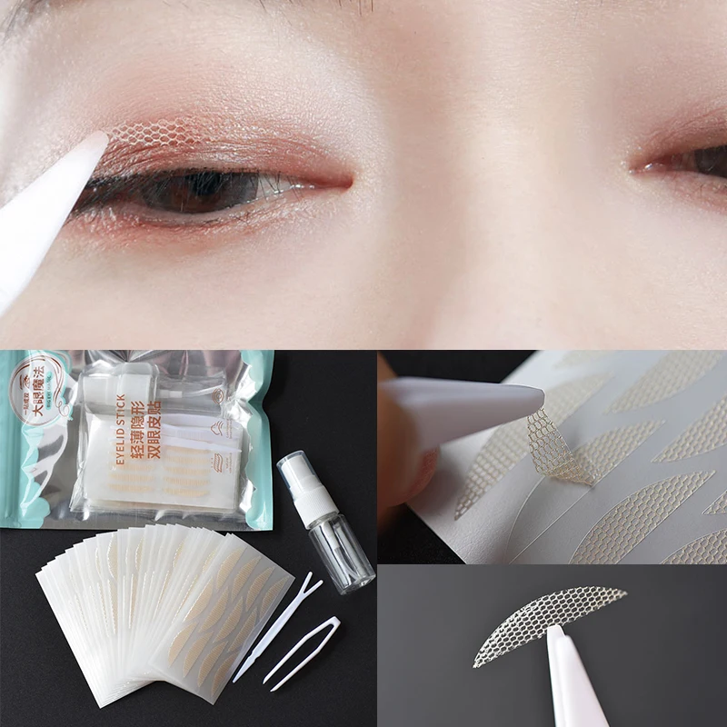 

240pcs Eyelid Tape Sticker Eye Lift Strips Double Eyelid Tape Big Eyes Invisible Self-adhesive Natural Eye Tape Makeup Tool