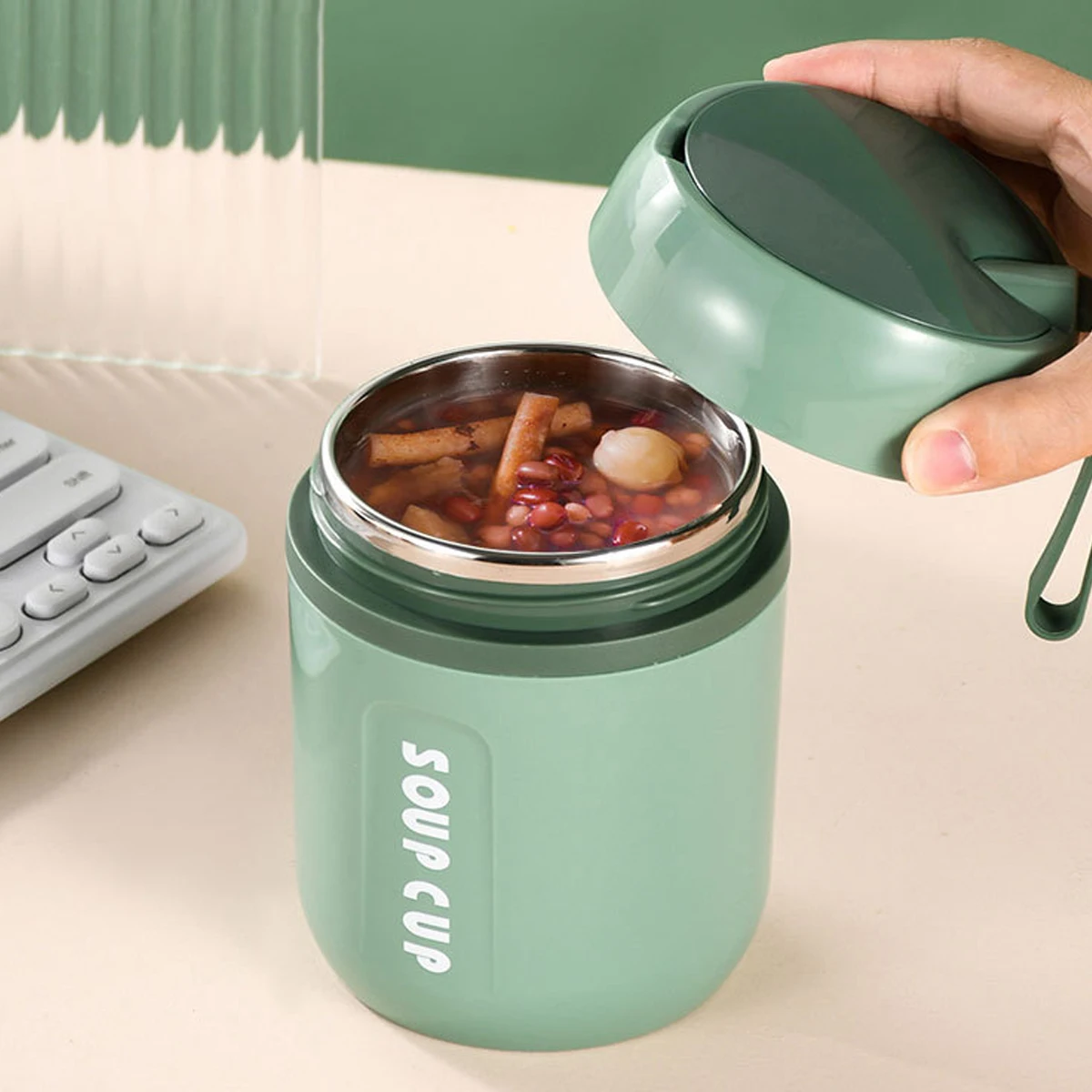 

480ML Thermos Lunch Box Food Flasks Thermal Insulated Soup Container Protable Leak Proof Soup Lunch Flask for Kids