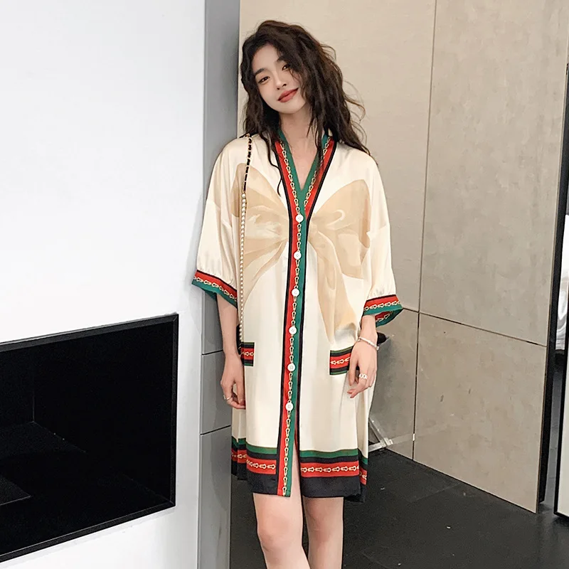 Кардиган женский с V-образным вырезом средней длины на шнуровке - купить по