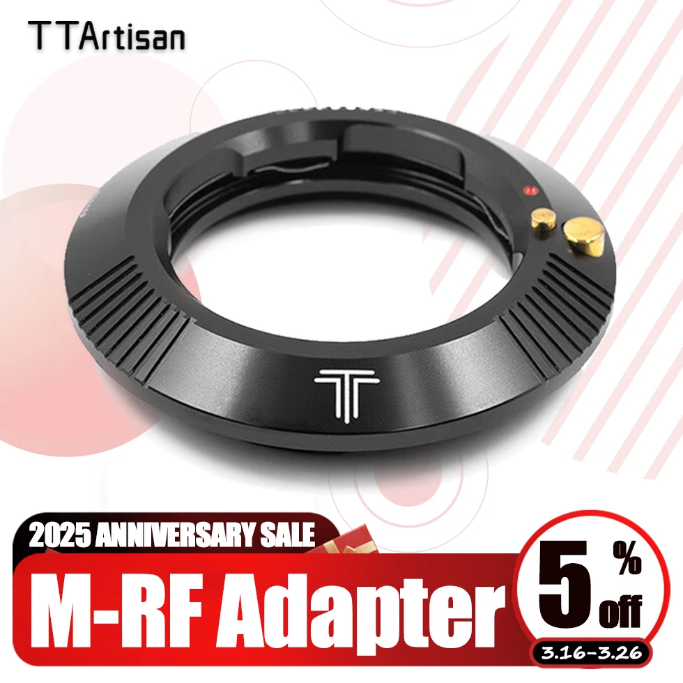 Переходное кольцо TTArtisan M-RF для Leica Voigtlander Zeiss M на Canon RP R5 R6
