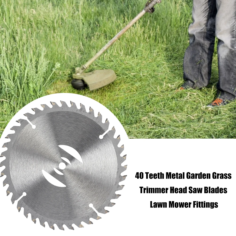 

40 Teeth Lawn Mower Grass Trimmer Head Replacement Electric Weeder Saw Blades