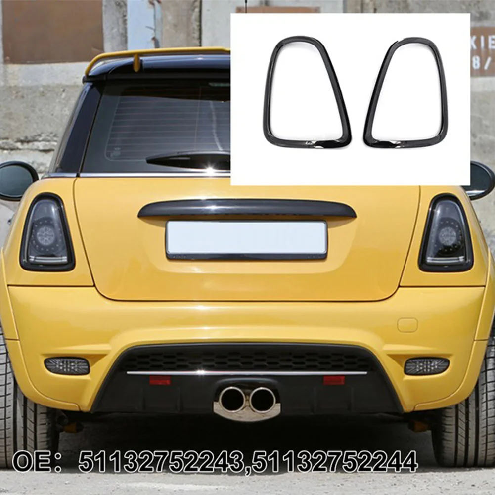 

1x Car Tail Light Frame Glossy-Rear Tail Light-Ring SurroundCover-Trim Car Exterior For Mini R56 R57 R58 R59 51132752243